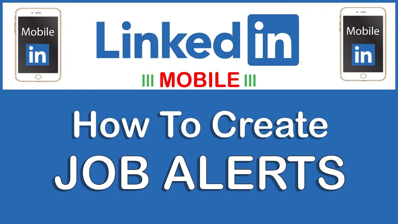 How To Create Job Alerts On LinkedIn  Mobile  2022  YouTube