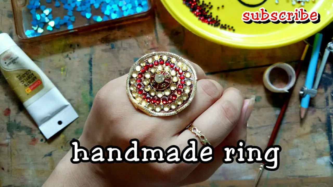 Handmade ring diy ring diy easy jewellery  YouTube