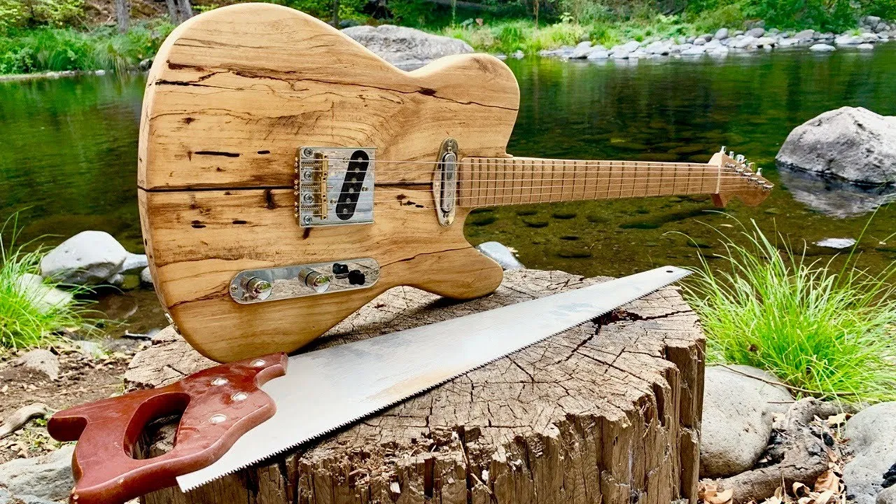 Building a Guitar in The Forest  YouTube