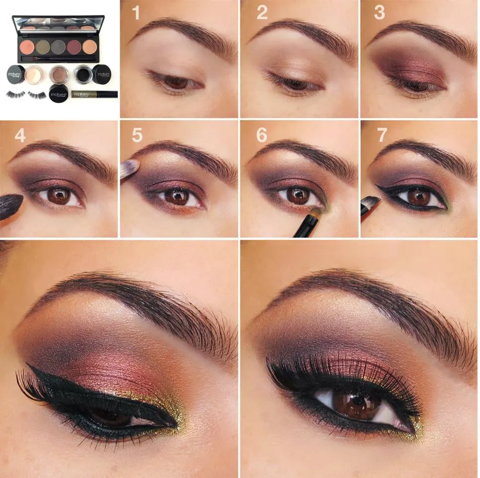 Easy Eye Makeup Step By Step With Pictures  Wavy Haircut