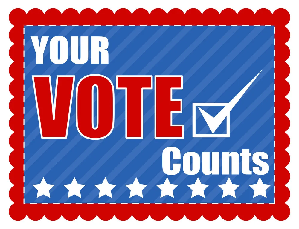 Your Vote Counts Election Day Vector Illustration RoyaltyFree Stock 