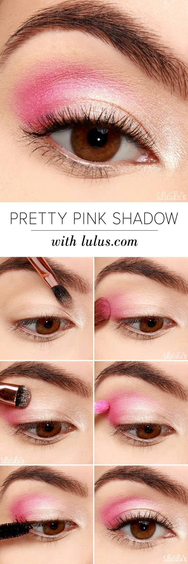 Applying Pink Eyeshadow for a Soft Feminine Look