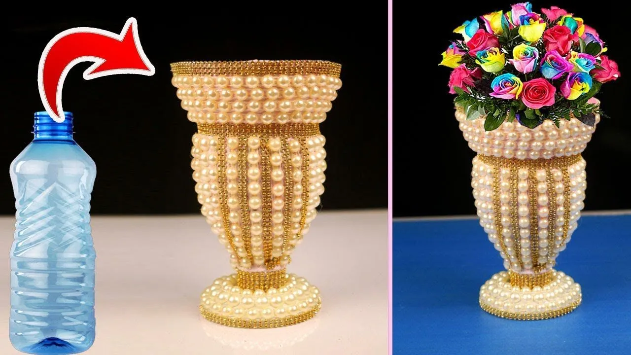 Creating a Beautiful Flower Vase from a Plastic Bottle