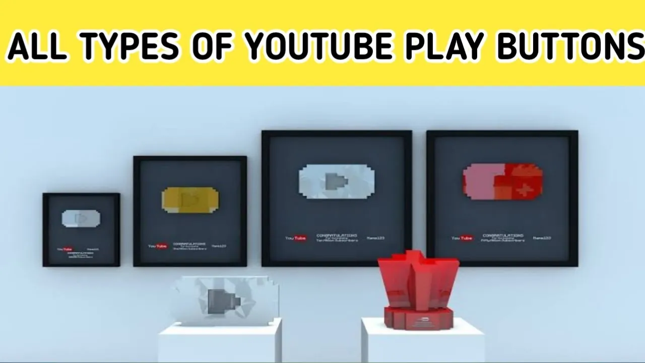 All Types Of YouTube Play Buttons Full Explained In Hindi  New Play 