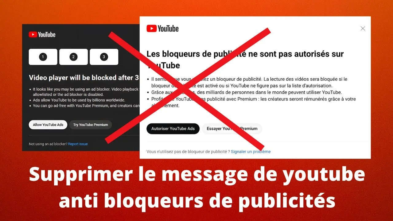 Supprimer la Popup Anti Adblocker de Youtube en 2s  YouTube