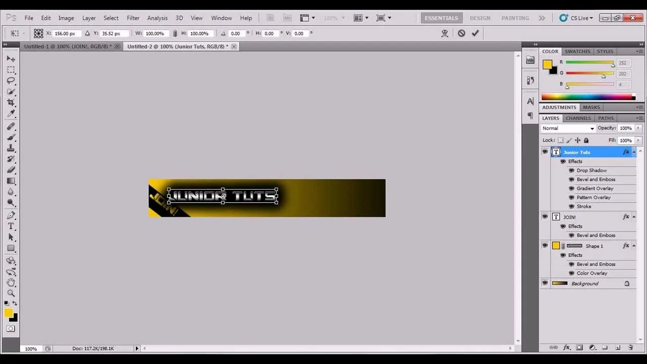 Photoshop CS5  Ep 2  How to Make a Advertising Banner  YouTube