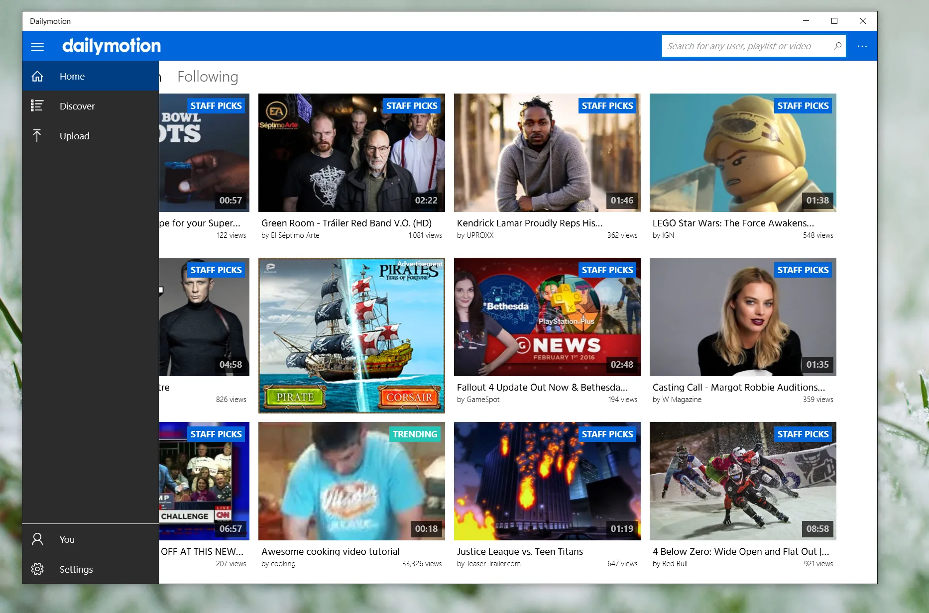 Videosharing site DailyMotion launches official Windows 10 app 