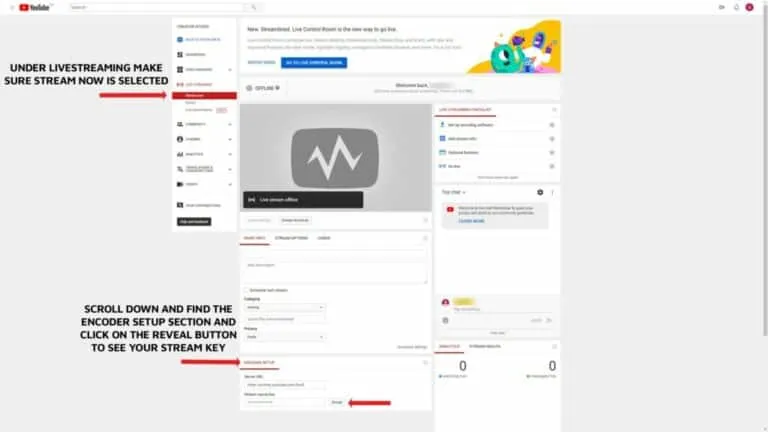 How to Find Your YouTube Stream Key