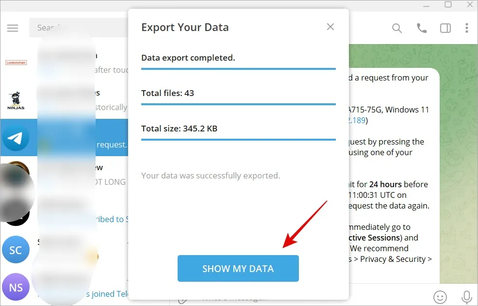 How to Export Your Telegram Data