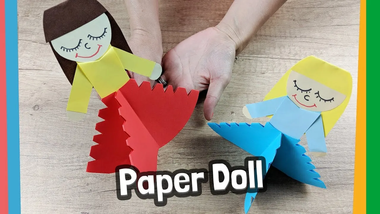 Paper Doll Craft Video  Crafting Papers