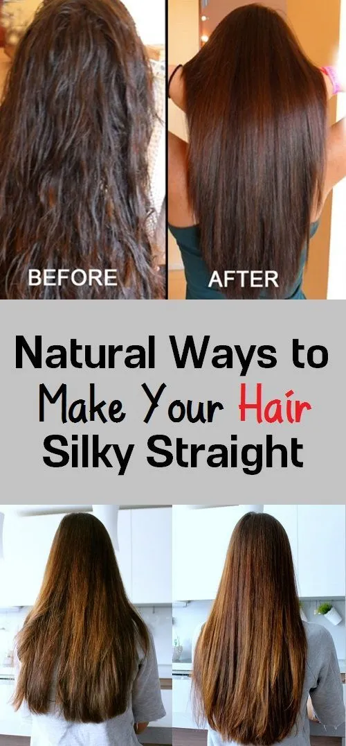 How To Make Hair Straight Naturally At Home Permanently