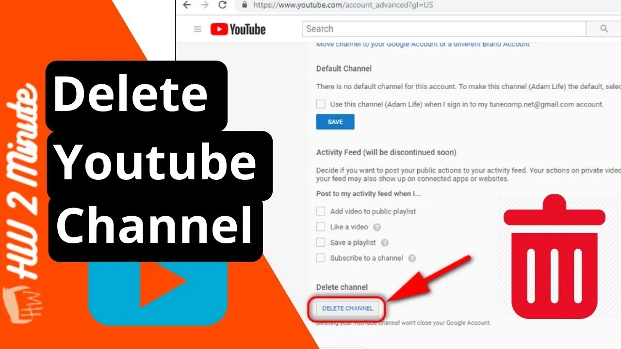 How To Delete Youtube Channel 2024  Mavis Shirley