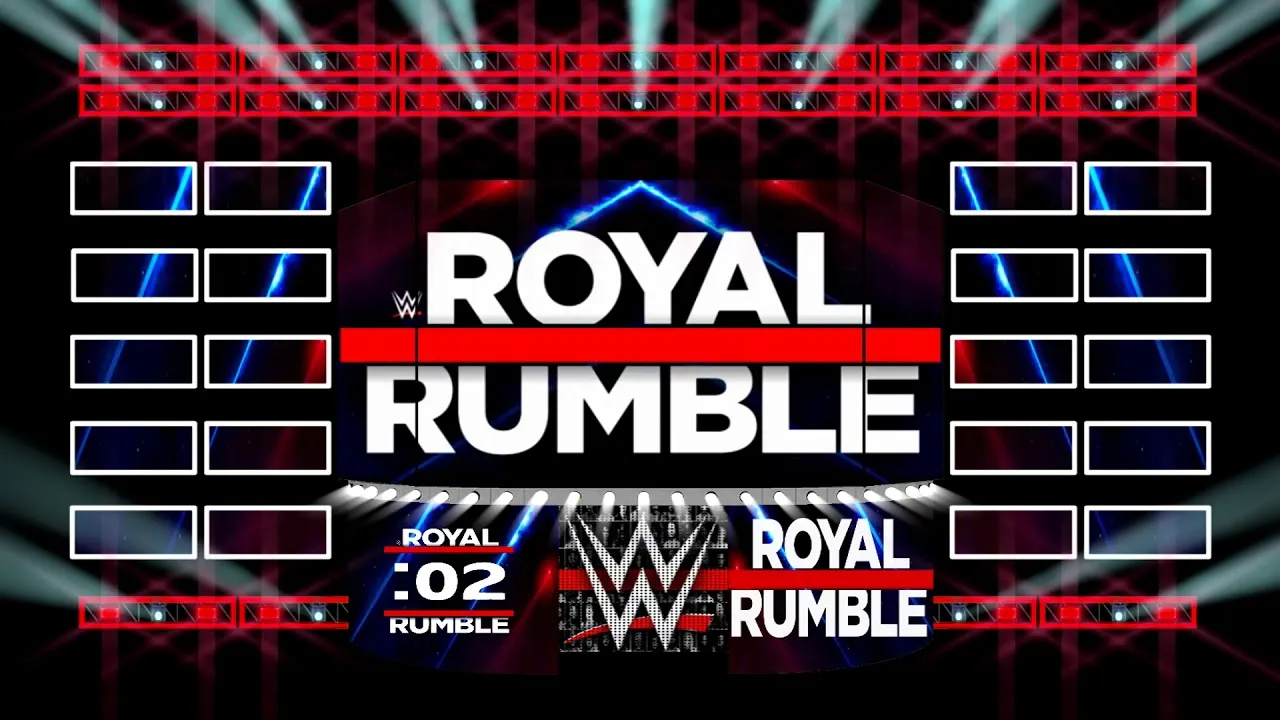 WWE ROYAL RUMBLE 2018 FIGURE STAGE ONLY COUNTDOWN WITH CROWD  YouTube