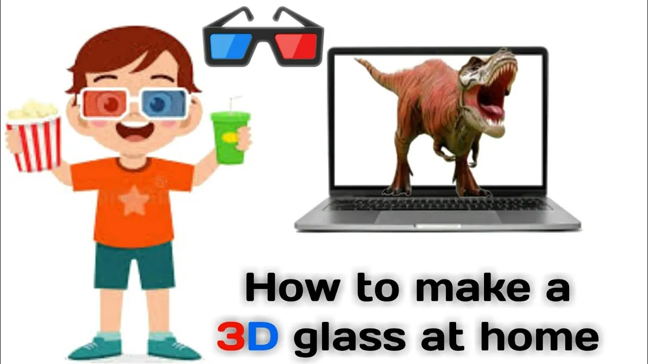 How to make a 3D Glass at home  easy homemade 3d glasses  crafty 