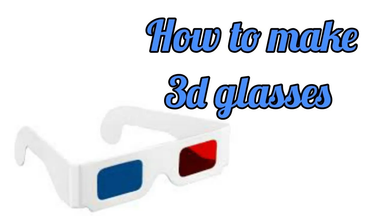 How to make 3d glasses with ohp sheetsMake 3d specs Diy 3d glasses 