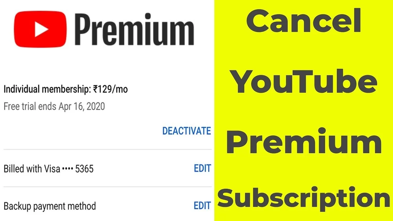 How To Cancel Youtube Premium Subscription Stop Youtube Paid 