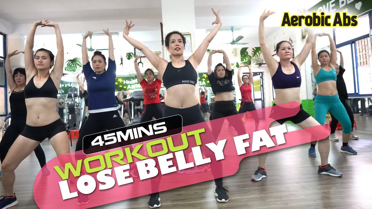 45 Minutes Aerobic Workout Lose Belly Fat Quickly and Effectively l 