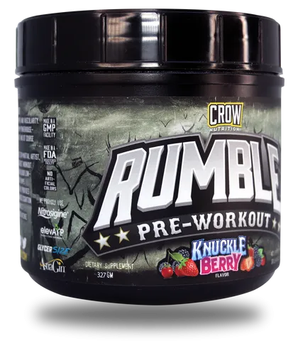 RUMBLE Pre Workout crush your workouts with RUMBLEs unique formula 