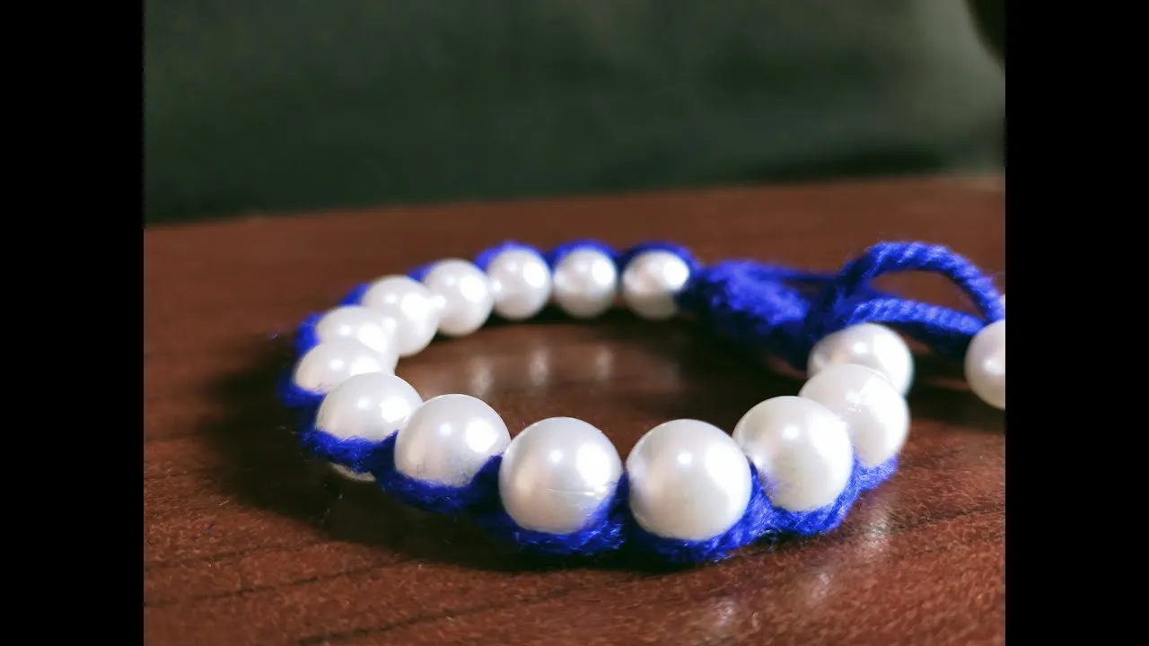 DIY pearl braceletmake easy bracelet at home  YouTube