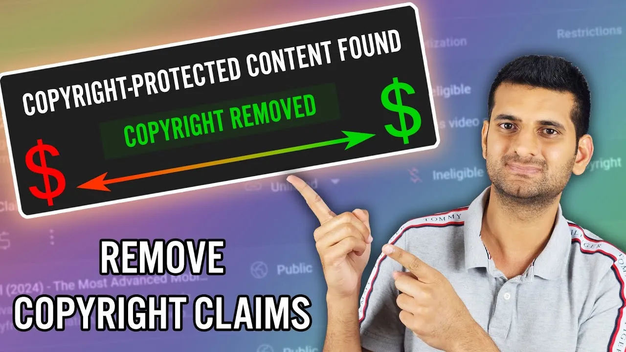 How to Remove Copyright Claim on YouTube Videos 2024  YouTube