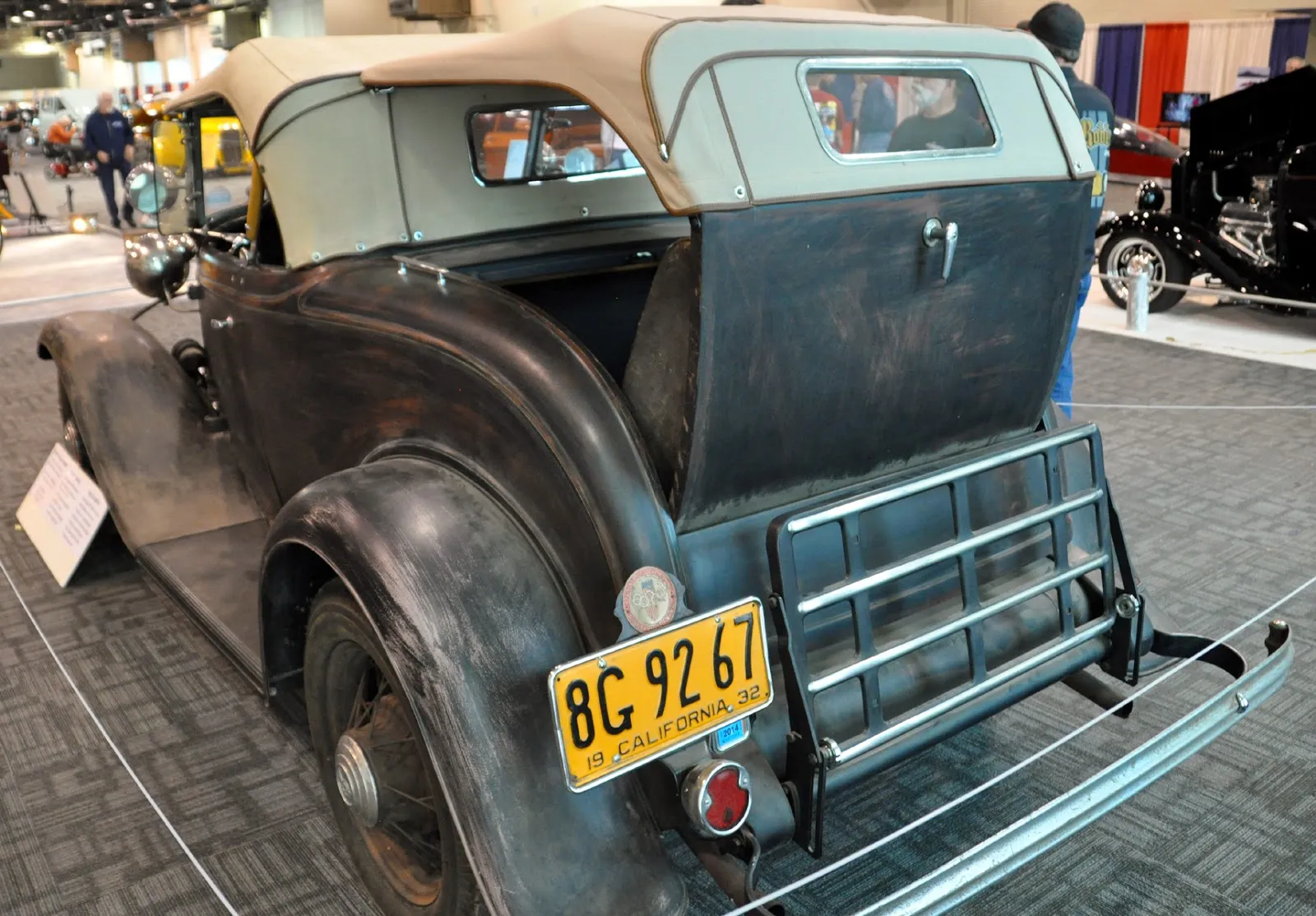 Just A Car Guy Ive never seen a rumble seat convertible top before 