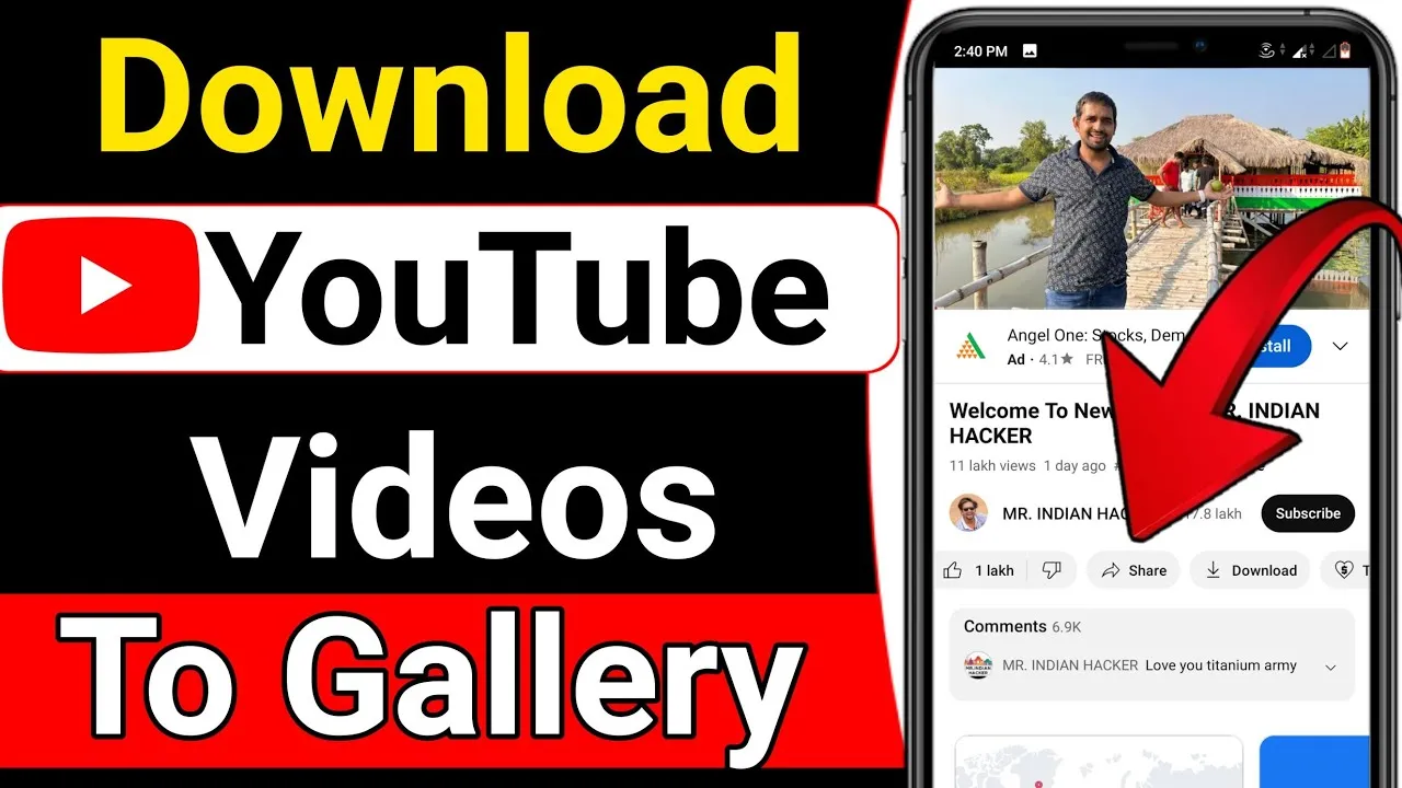 how to download youtube video in gallery  download youtube video how 