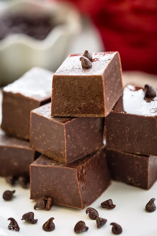 Easy Homemade 3 Ingredient Fudge makes the perfect sweet treat