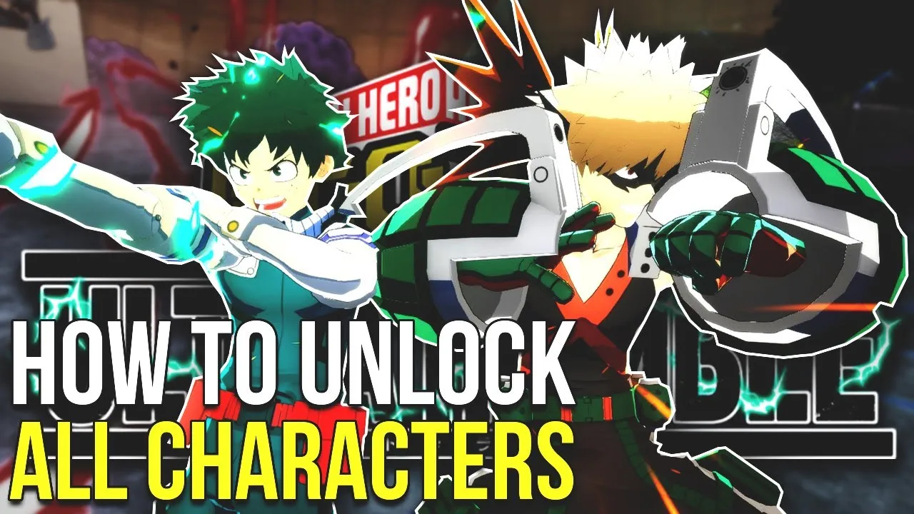 How To Unlock Every Character In My Hero Ultra Rumble  YouTube