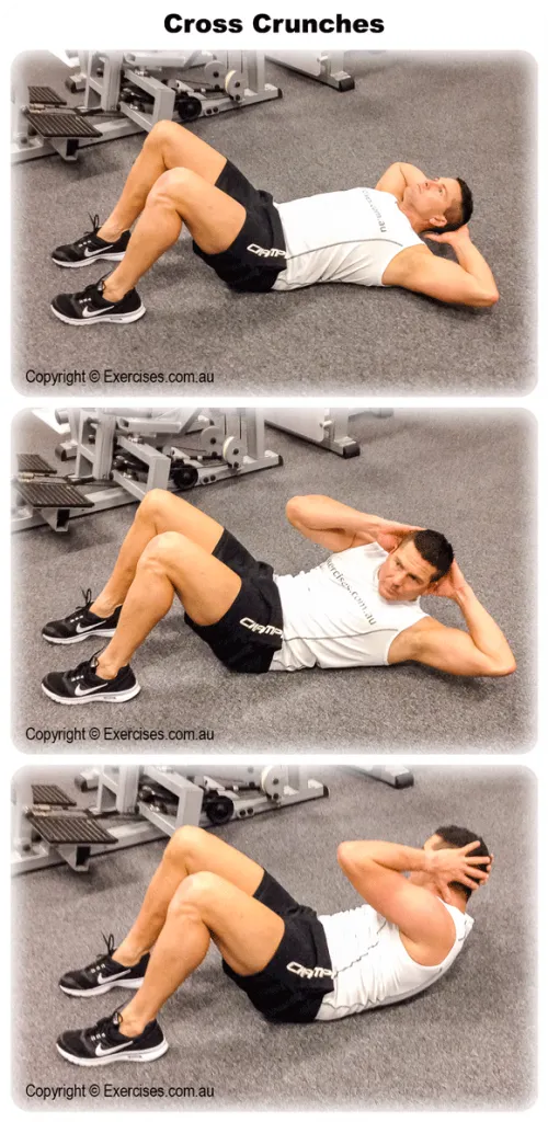 Cross Crunches  Quick 111 Min TrainerGuided Video