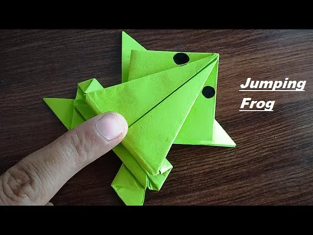 Making a Jumping Frog with Paper Fun DIY on Dailymotion