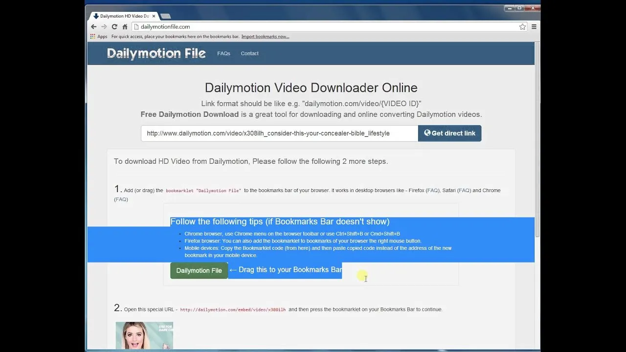 How to download dailymotioncom HD video using Chrome Browser  YouTube