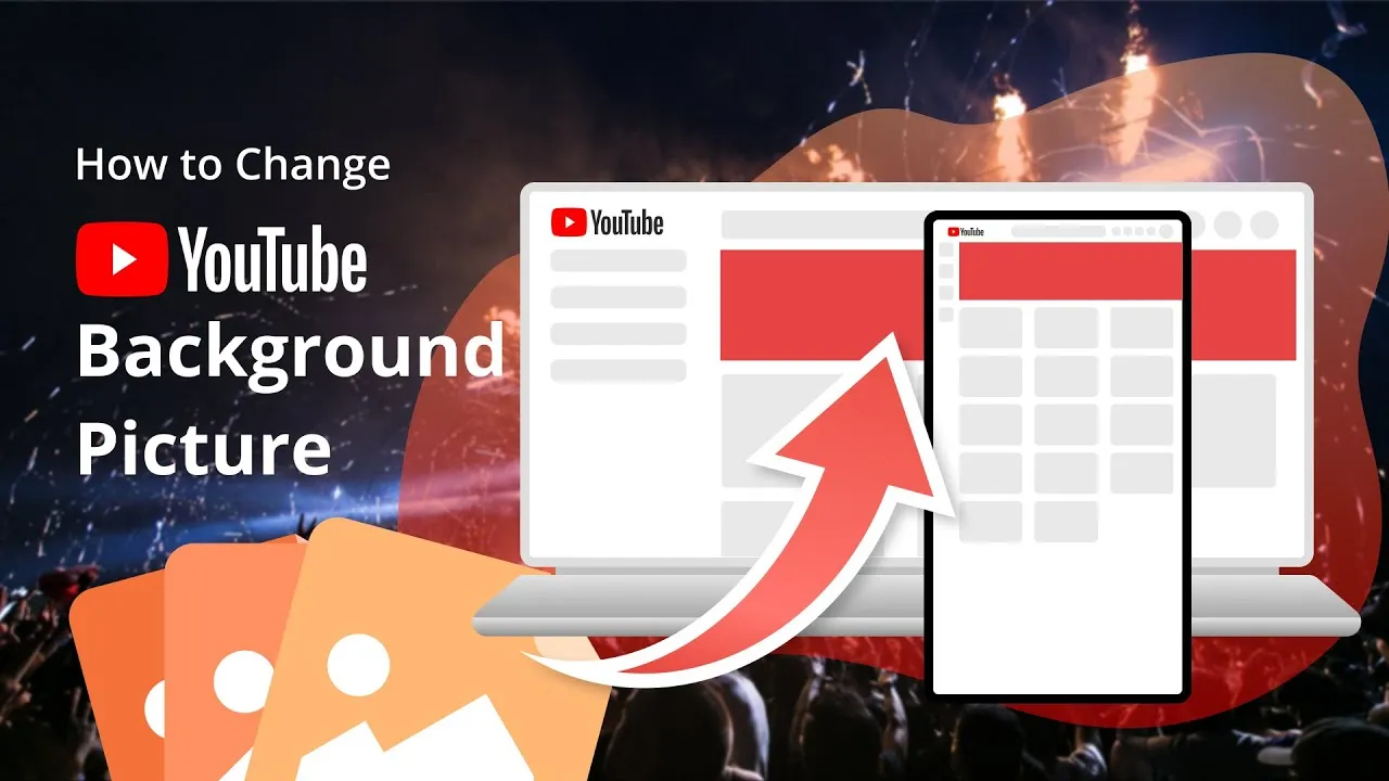 How to Change YouTube Background Picture on PC  Mobile 2021 NEW 