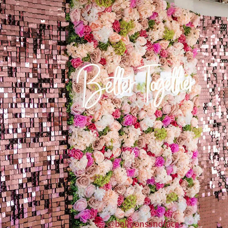 Rosegold Shimmer Wall Panels  Easy Setup WeddingEventTheme Party De 