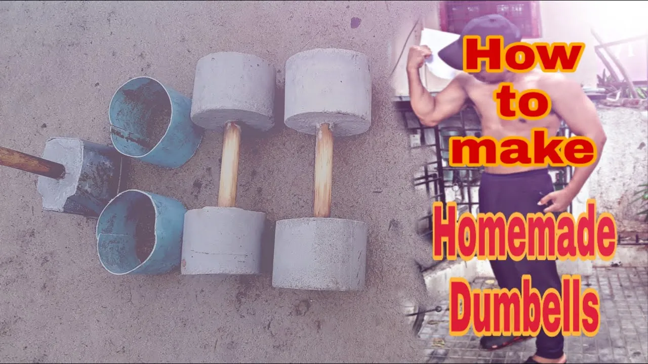 How to Make Dumbbells at Home with This Easy DIY Fitness Tutorial