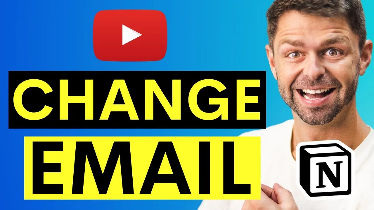 How to Change Email on your YouTube Account 2024  YouTube