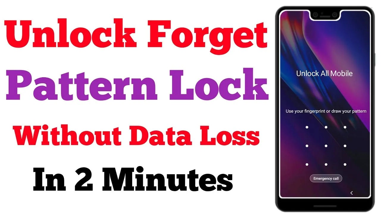 Unlock Pattern Lock Without Data Loss  How To Unlock Android Pattern 