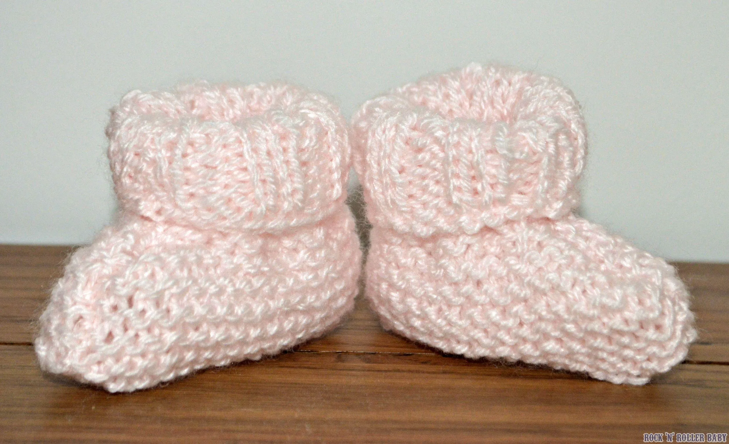 Very Easy How To Knit Baby Booties  RocknRollerBaby