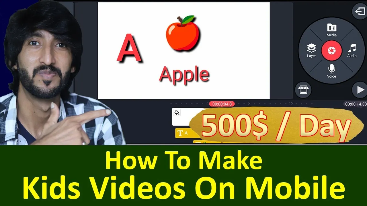 How to make kids videos on mobile and earn money online from youtube 