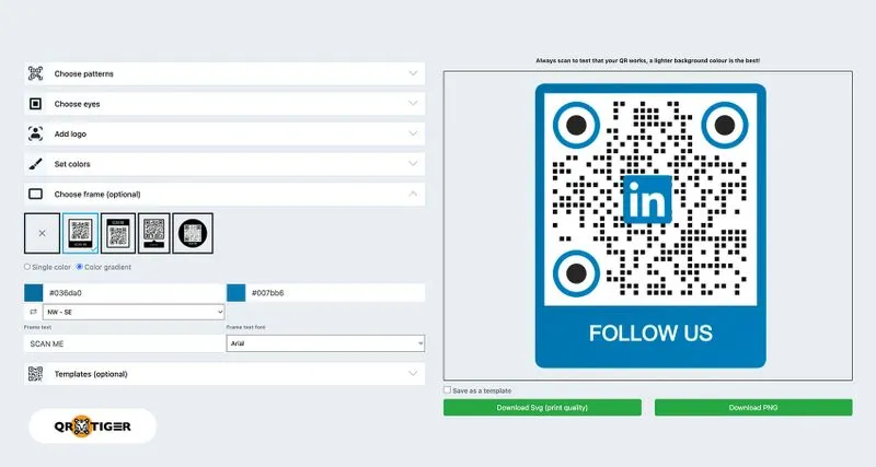 Generate a QR Code for Your LinkedIn Profile