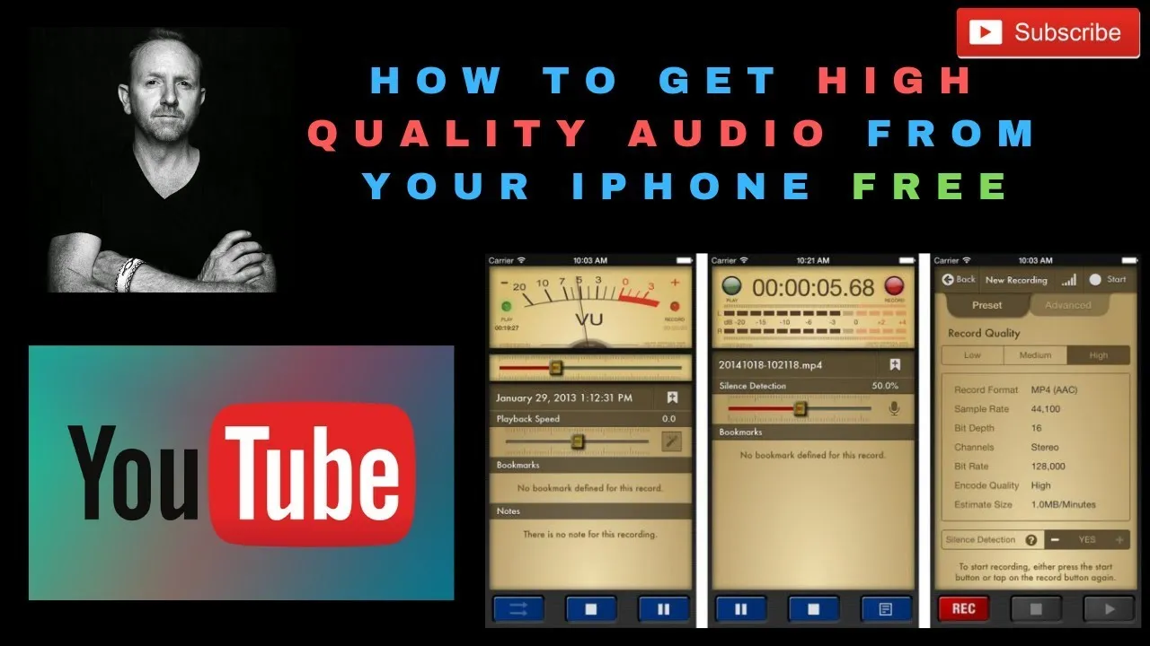 How to Record High Quality Audio on Your Iphone for Youtube Videos Free 