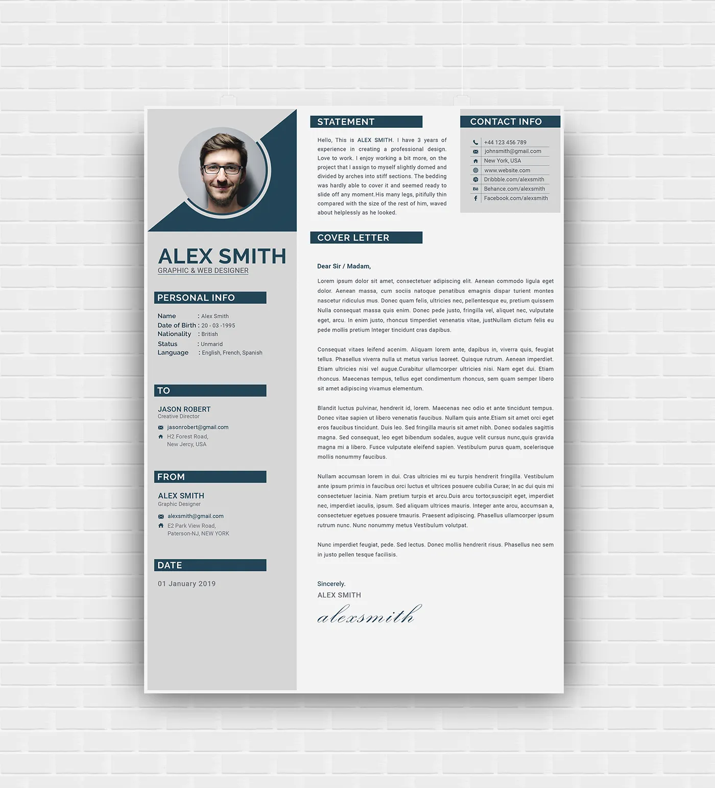 Behance Resume Template