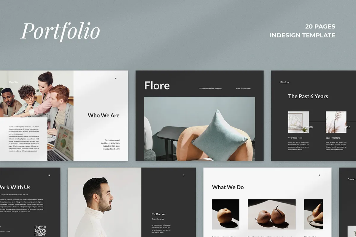 Flore Portfolio Template  Behance