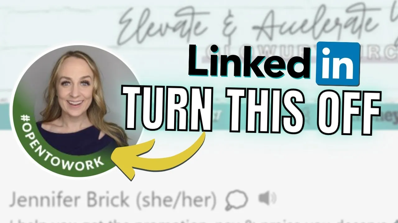 How to Remove Linkedin Open to Work LinkedIn Tutorial  YouTube