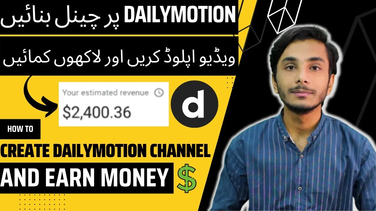 How To Create Dailymotion Channel  Account  Make Money Online By 