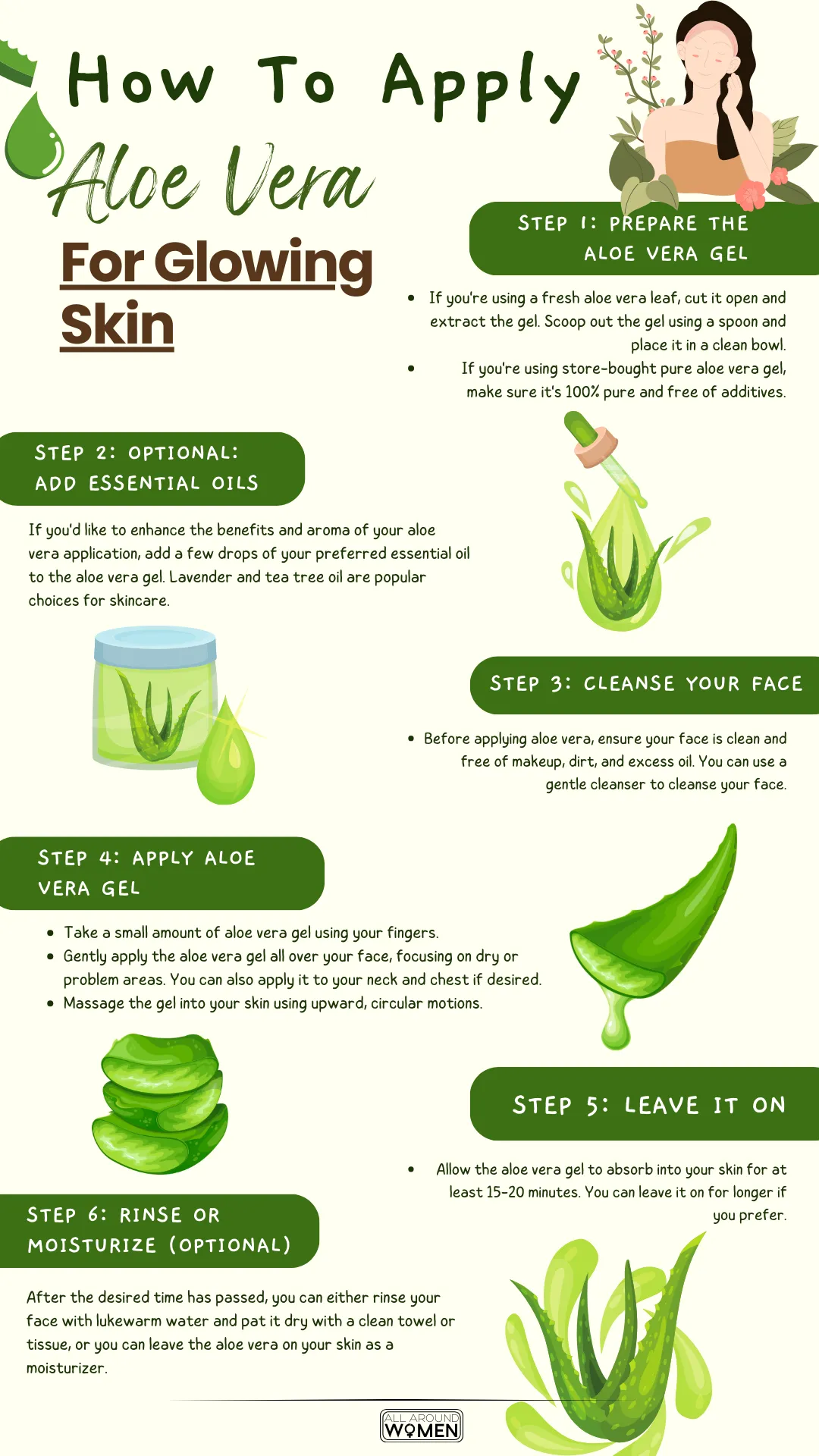 How To Apply Aloe Vera For Glowing Skin  Pelle sana Pelle luminosa 