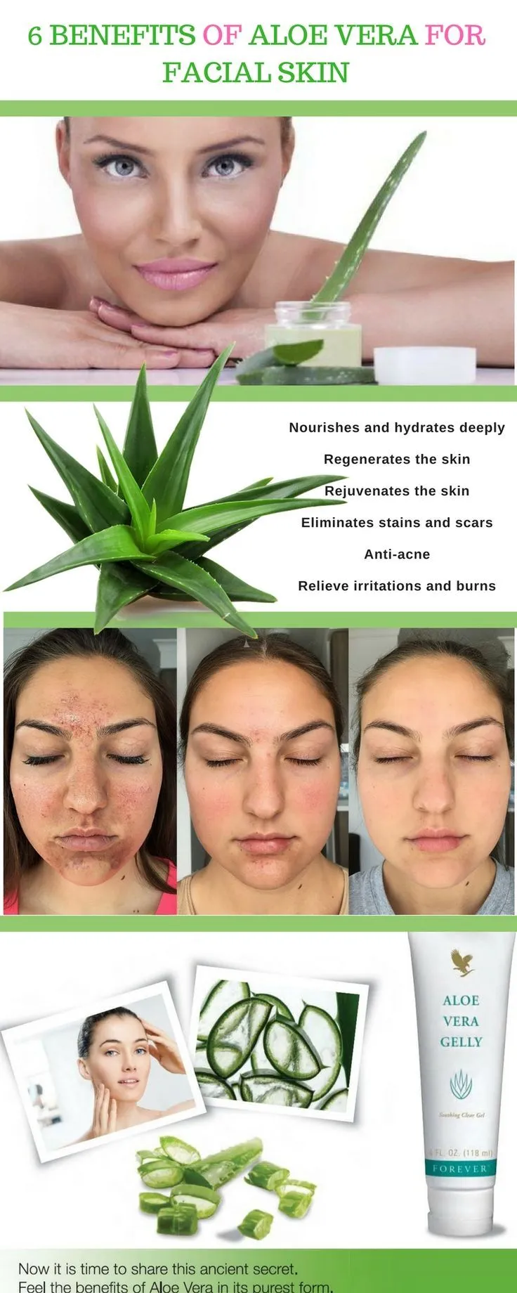 Benefits of aloe vera for facial skin Natural health from Aloe vera 