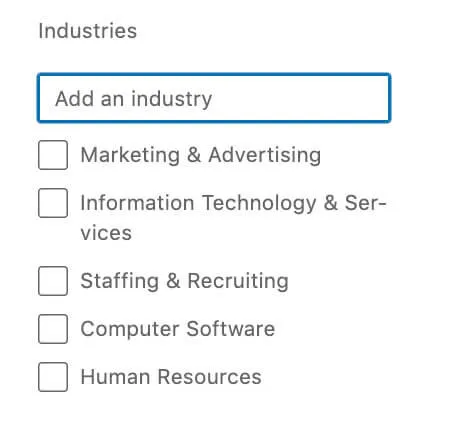 How to search for an industry thats not an option on Linkedin  Abound 