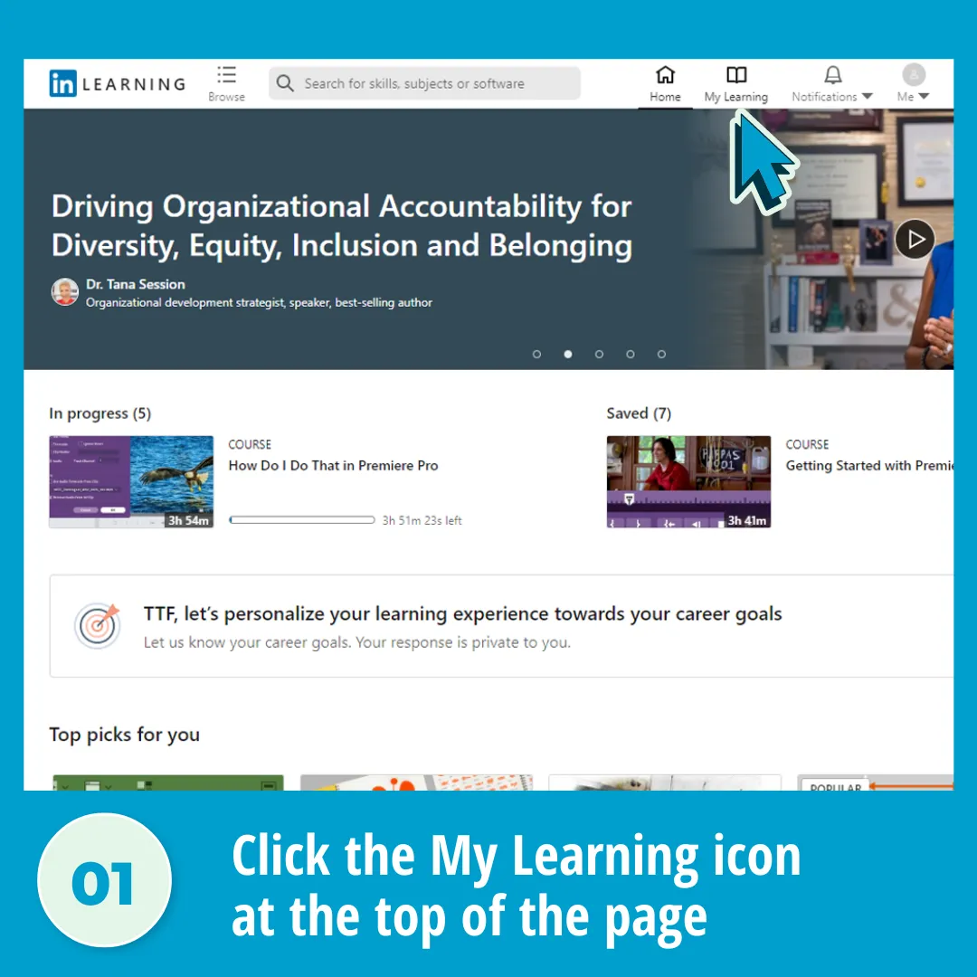 Personalize Your LinkedIn Learning Content Experience My Learning 