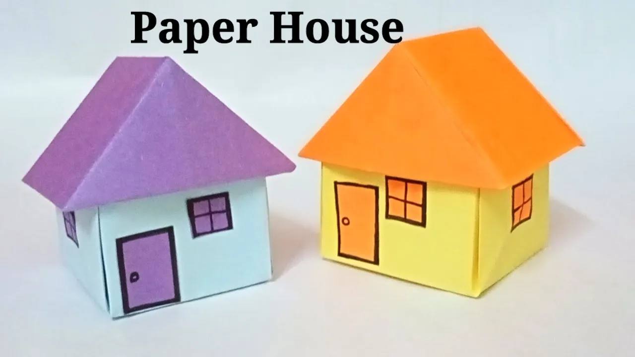 How to Make a Paper House Step by Step with Easy Craft Tutorial