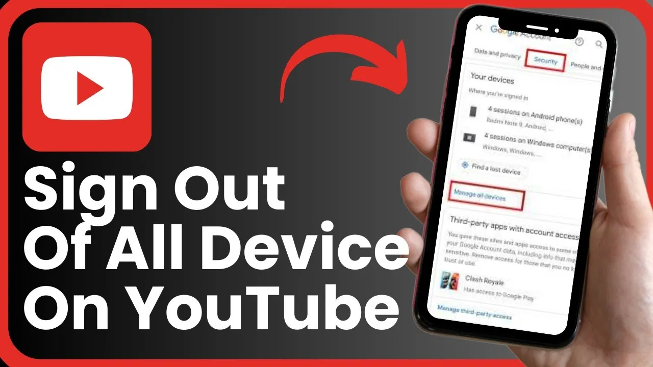 How to Sign Out YouTube from Other Devices   YouTube